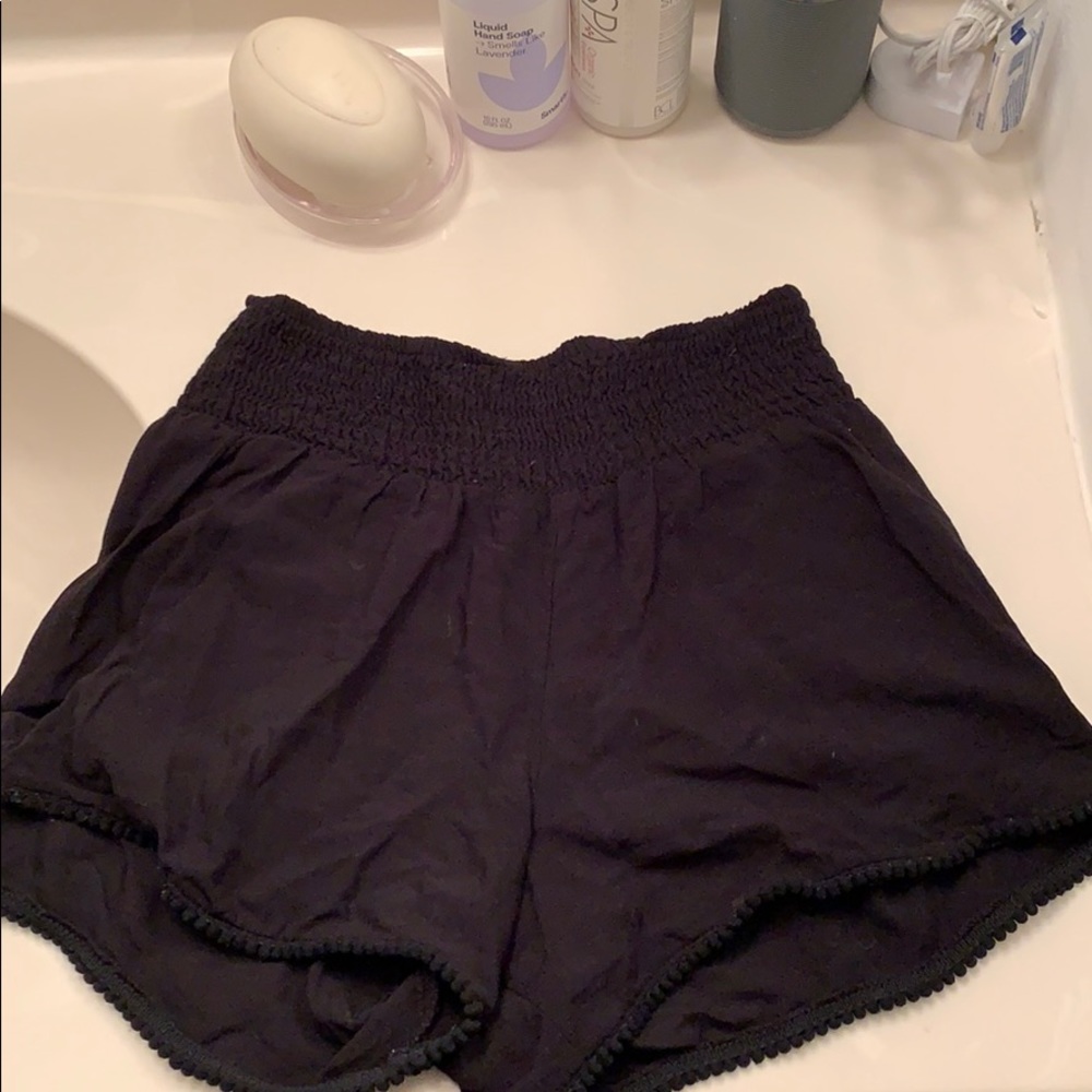 Flowy black shorts